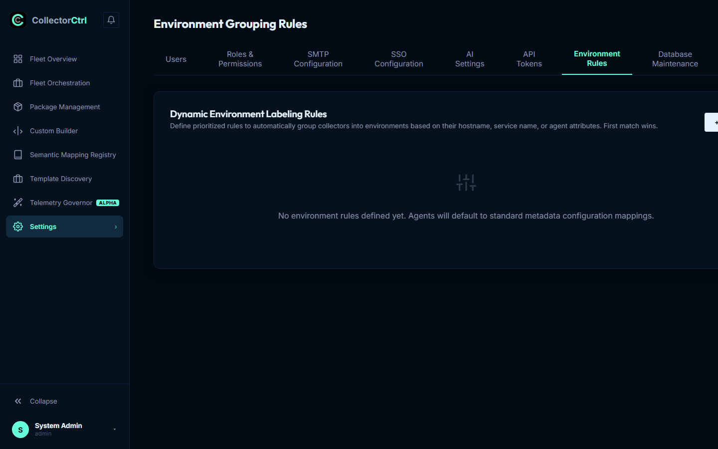 Dynamic Environment Rules